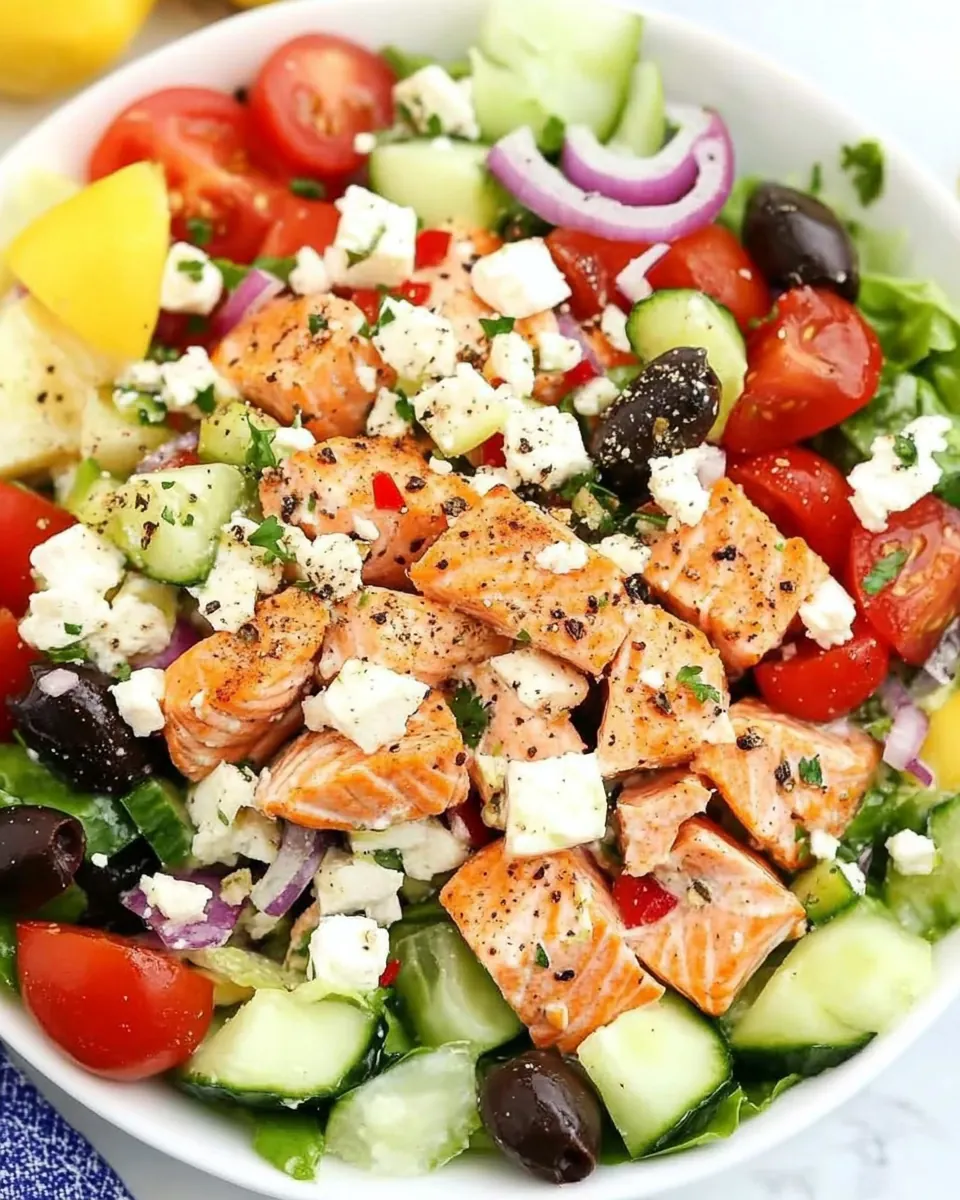 Greek Salmon Salad