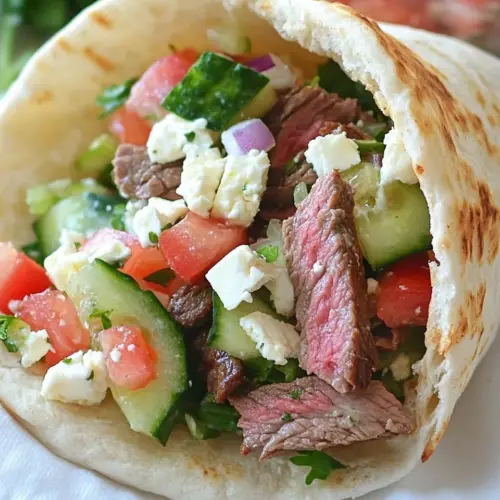 Greek Steak Salad Pita Pocket