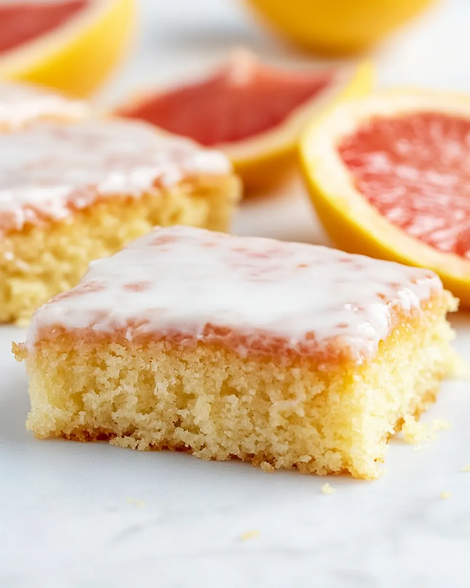 Greek Yogurt Grapefruit Snack Cake
