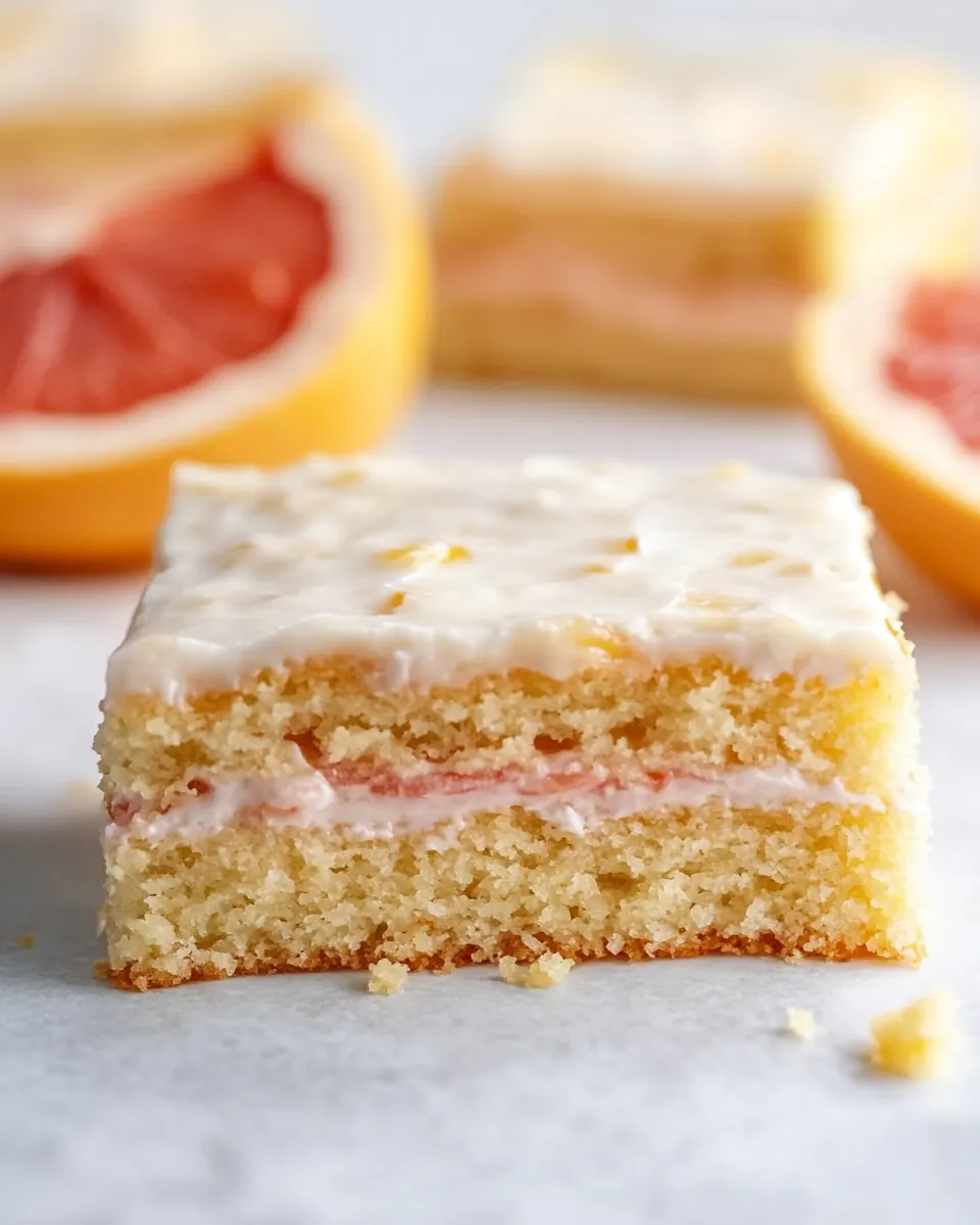 Greek Yogurt Grapefruit Snack Cake