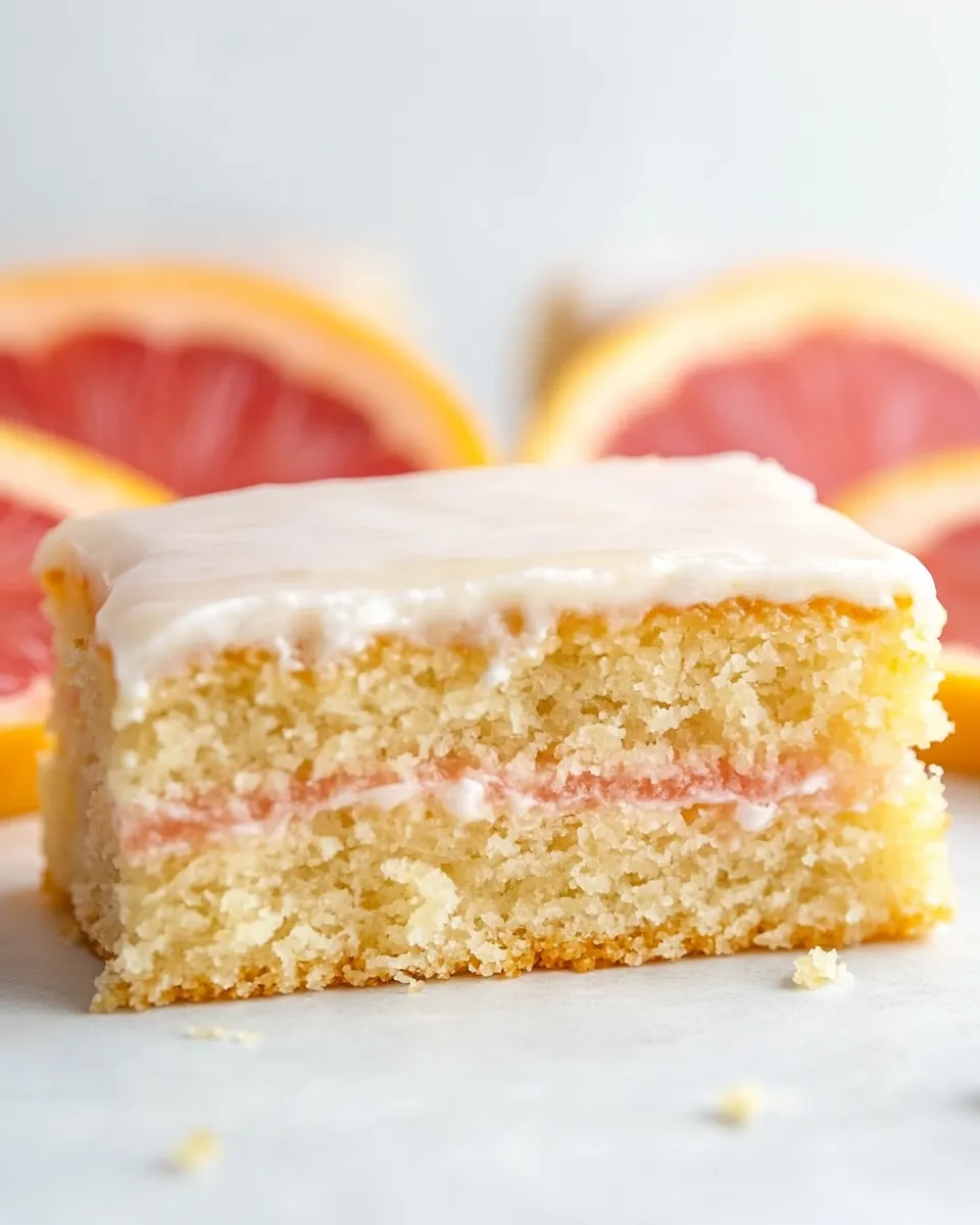 Greek Yogurt Grapefruit Snack Cake