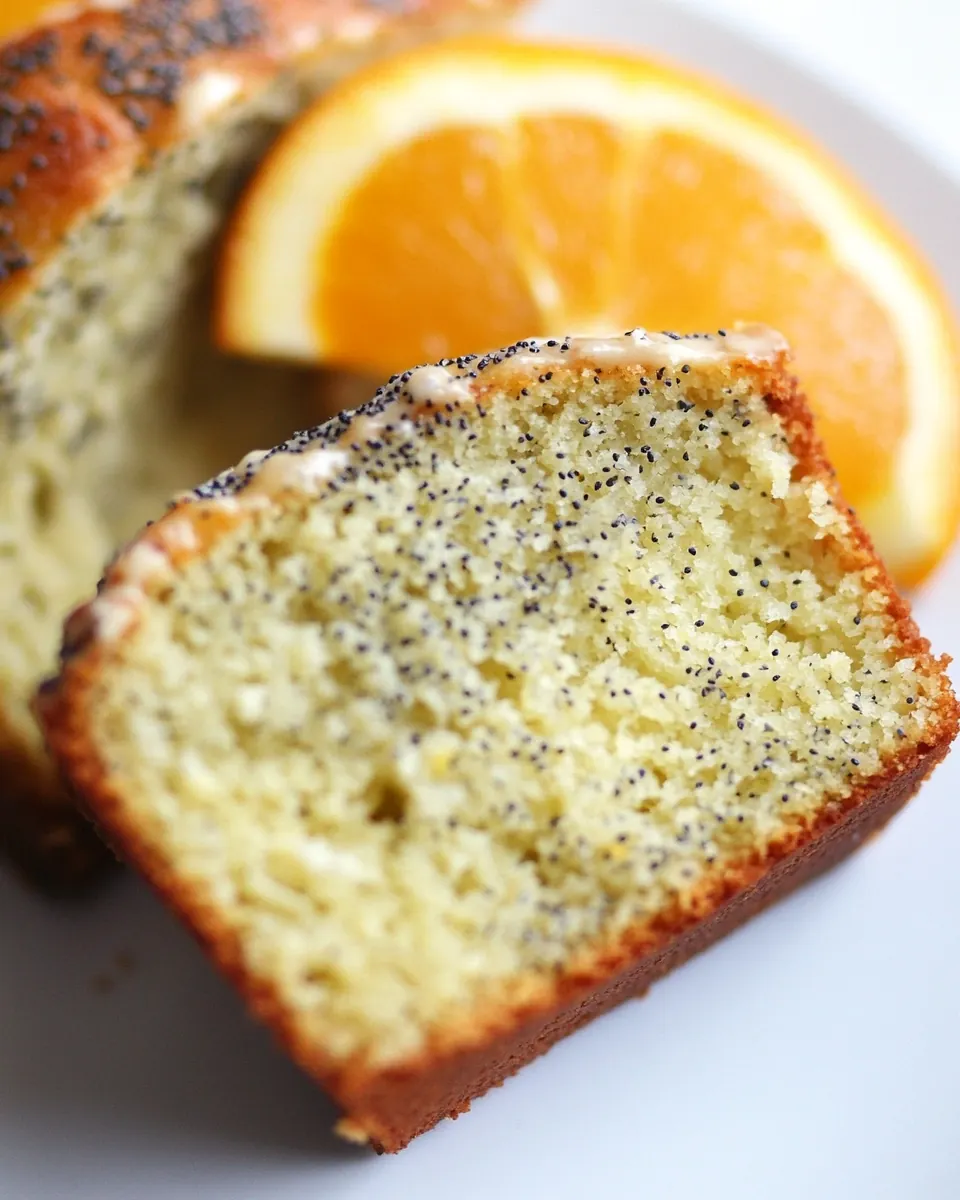 Greek Yogurt Olive Oil Orange Poppy Seed Pound Cake