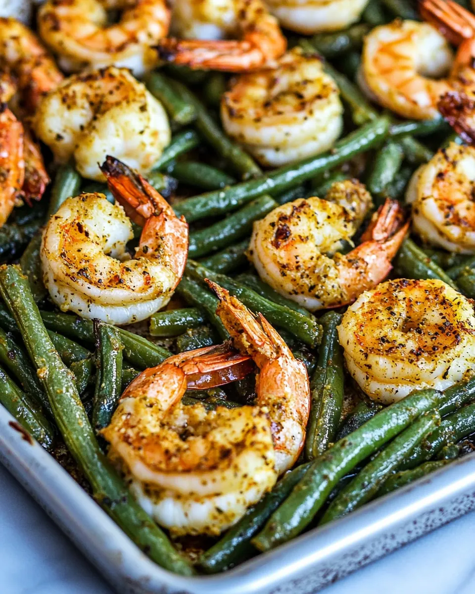 Green Beans and Shrimp Sheet Pan Meal