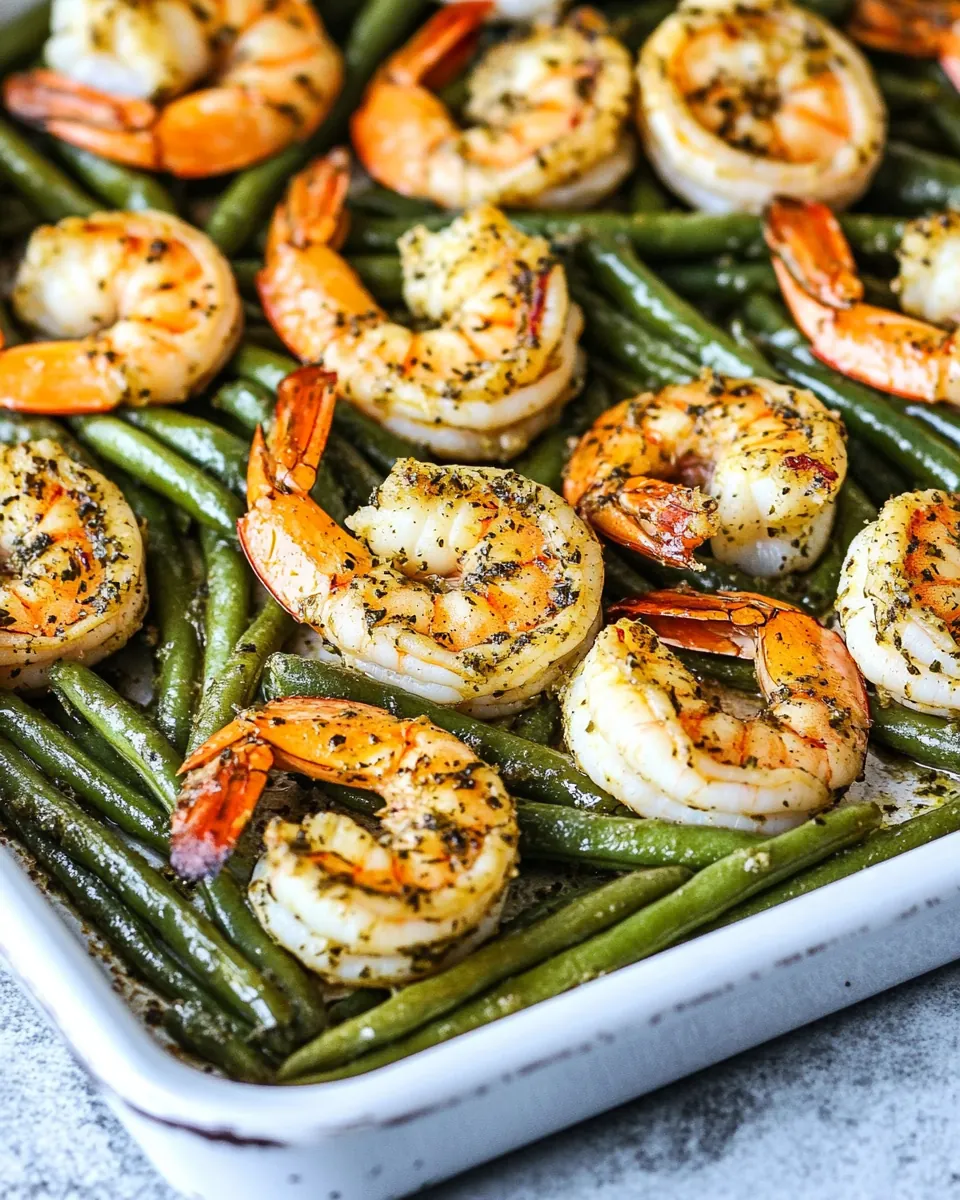 Green Beans and Shrimp Sheet Pan Meal