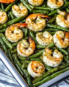 Green Beans and Shrimp Sheet Pan Meal