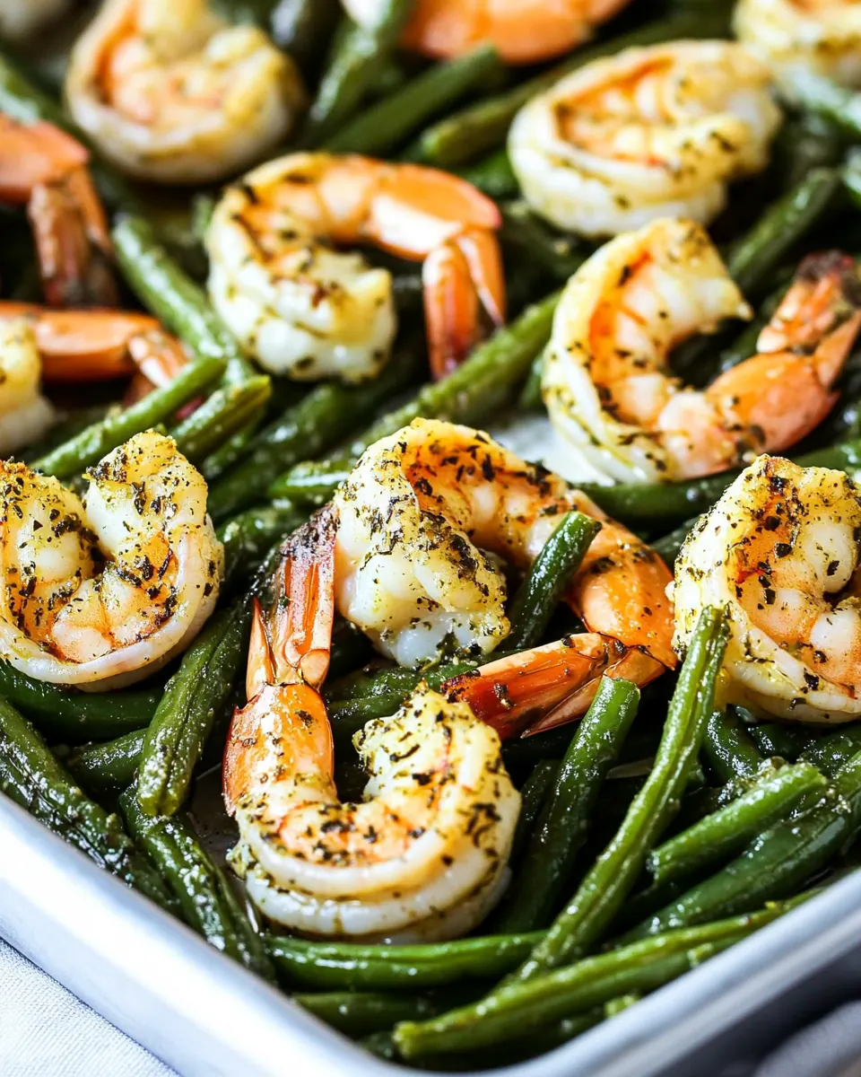 Green Beans and Shrimp Sheet Pan Meal