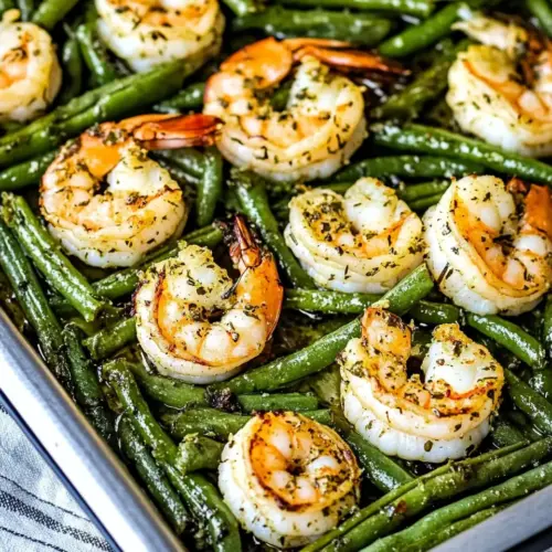 Green Beans and Shrimp Sheet Pan Meal