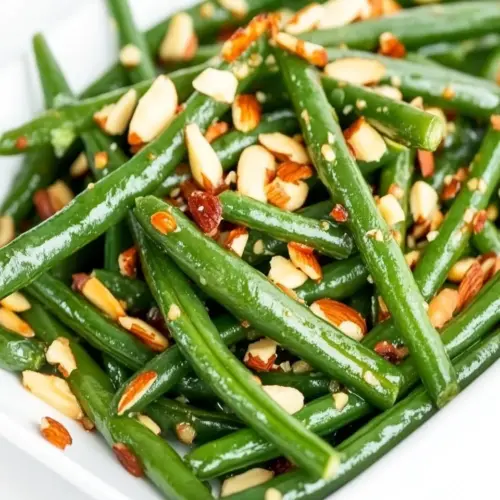 Green Beans with Almonds Garlic