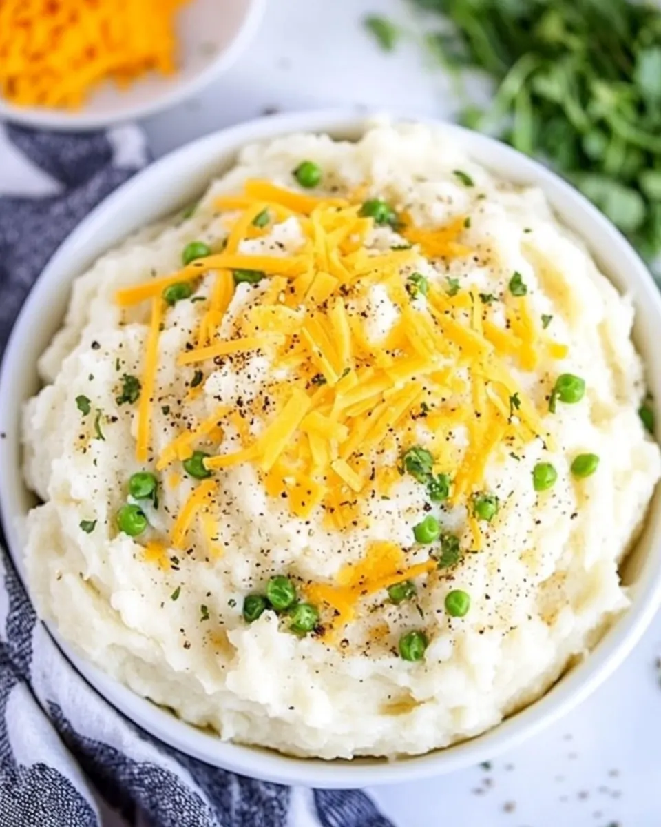 Green Chile Cheddar Mashed Potatoes