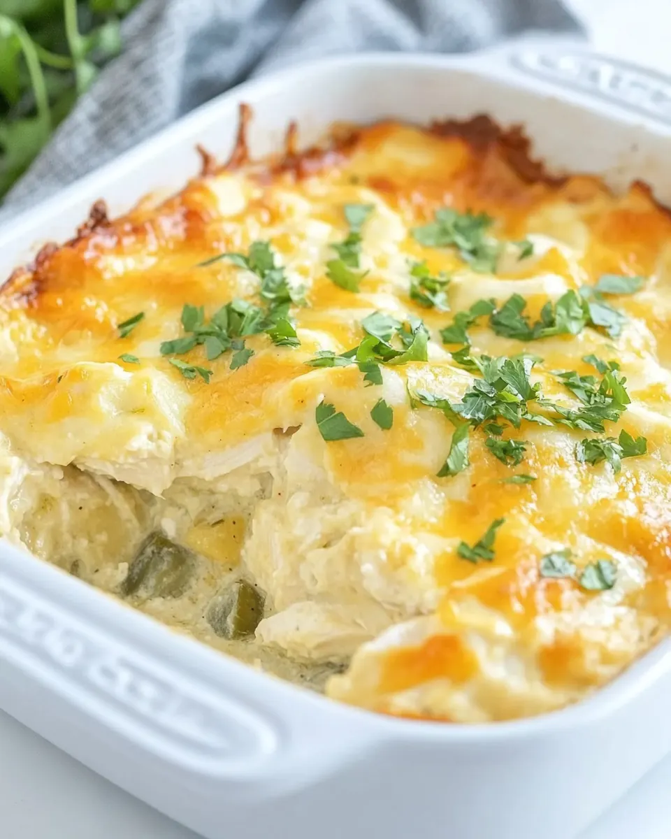 Green Chile Chicken Casserole