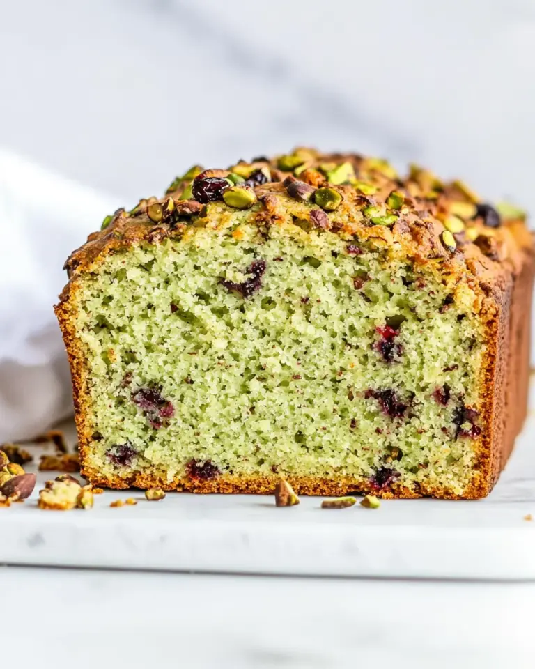 Green Cranberry Pistachio Bread