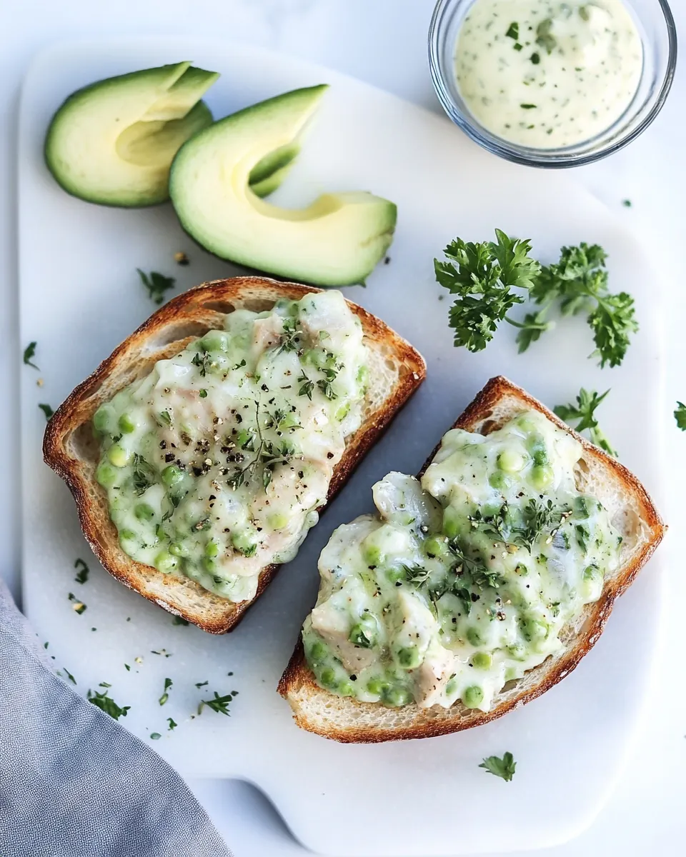 Green Goddess Tuna Melt Tartines