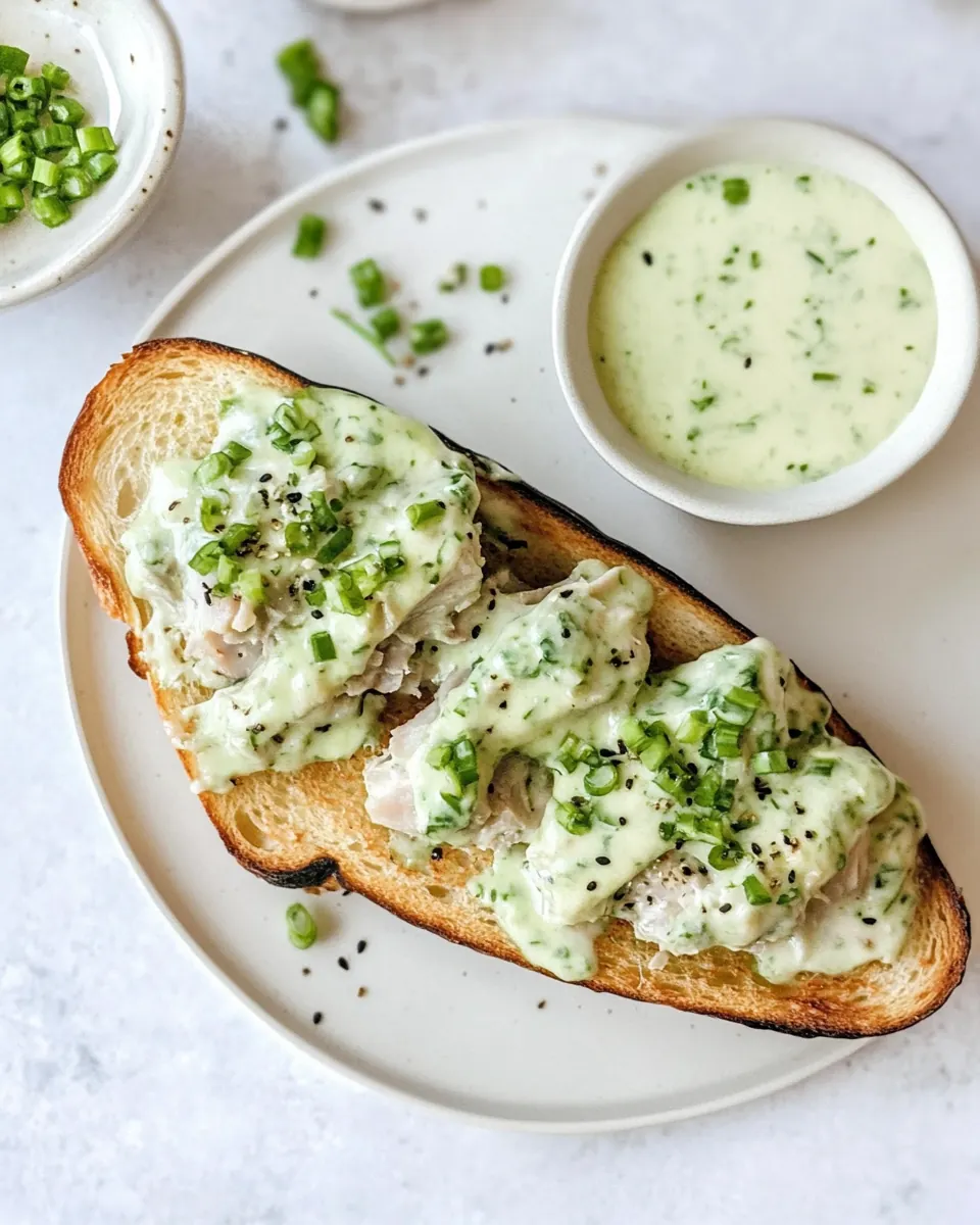 Green Goddess Tuna Melt Tartines