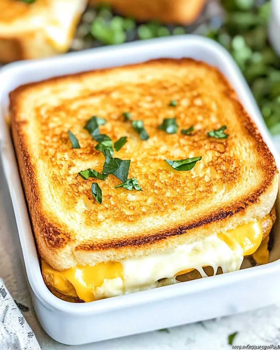 Grilled Cheese in Oven