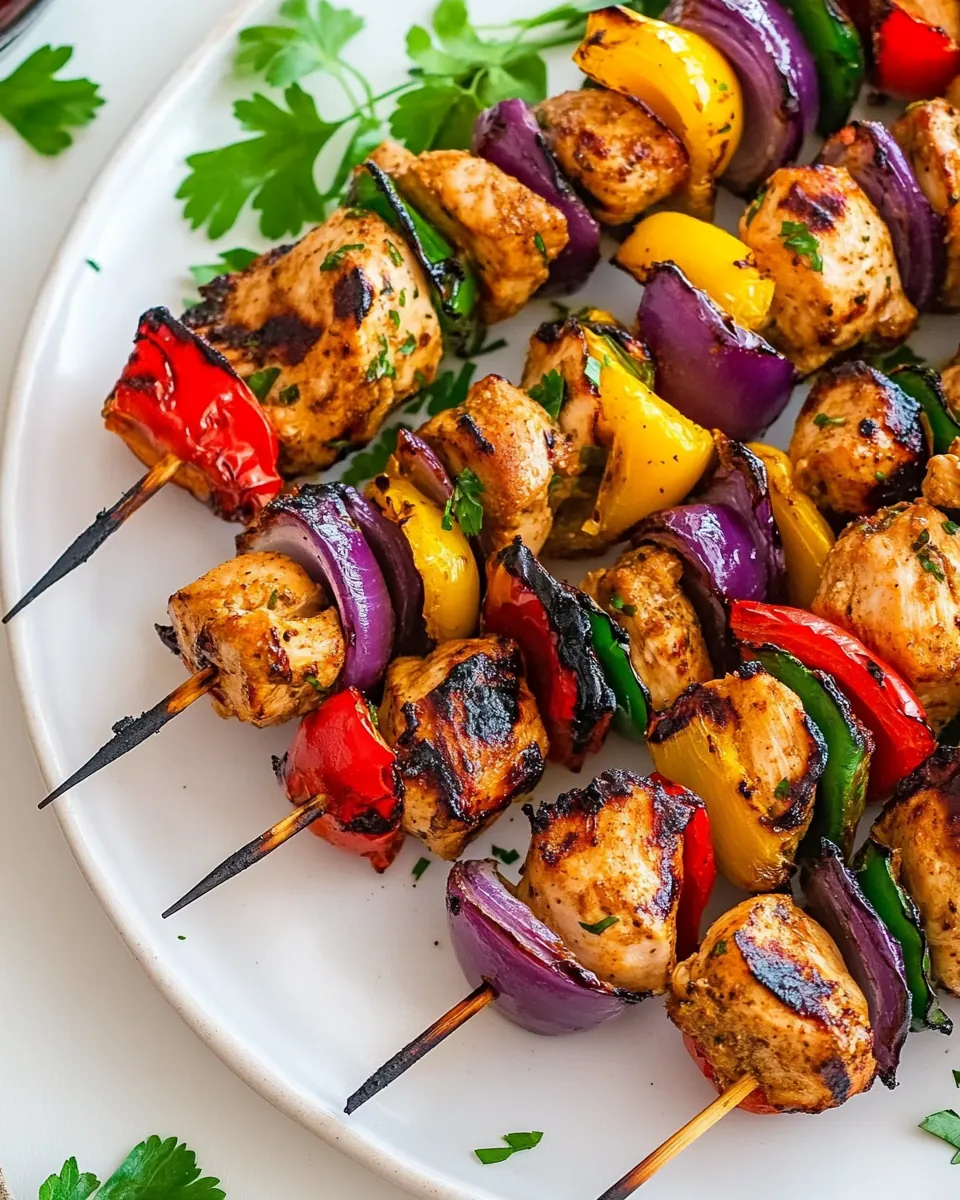Grilled Chicken Kabobs