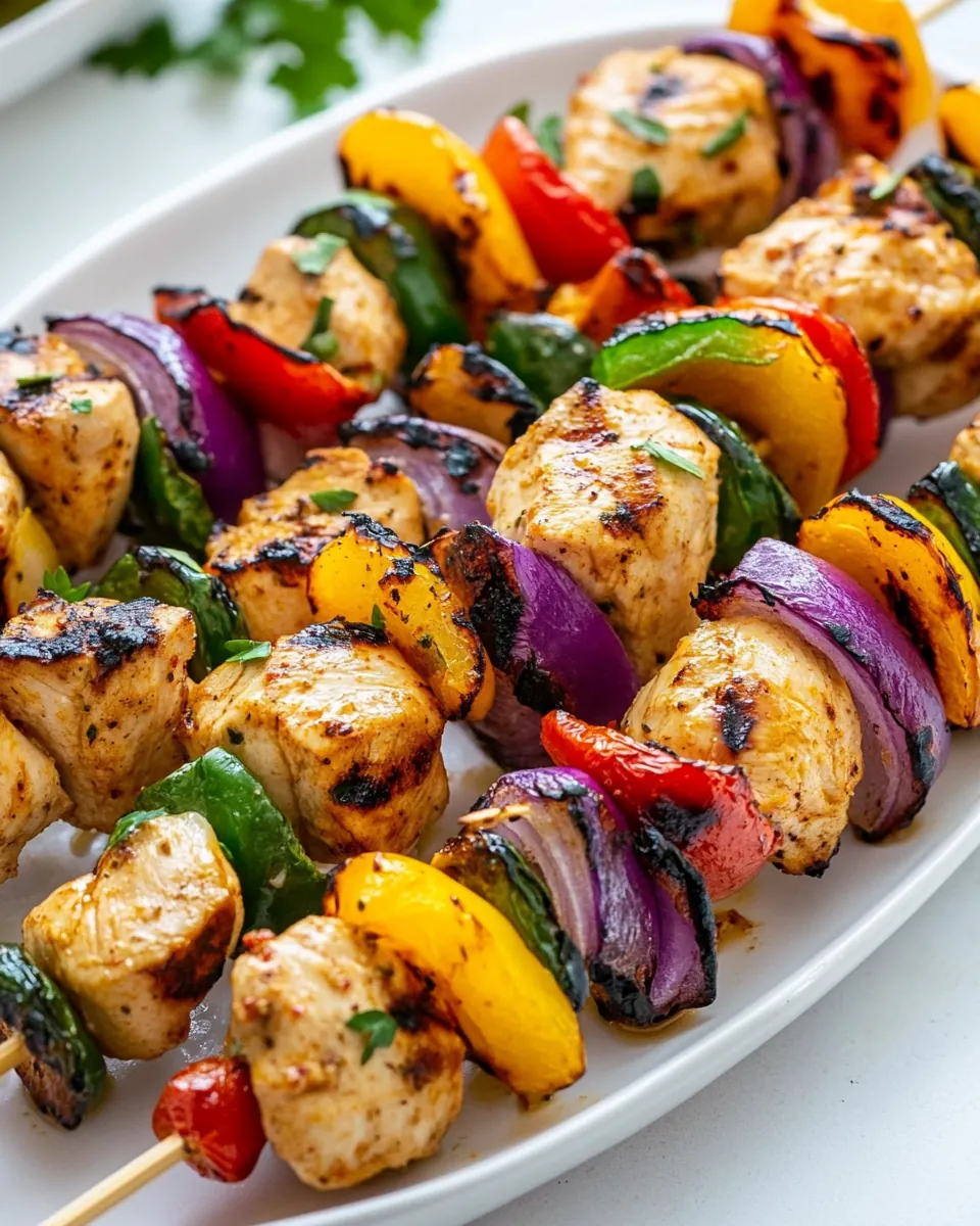 Grilled Chicken Kabobs