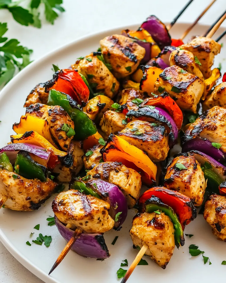 Grilled Chicken Kabobs