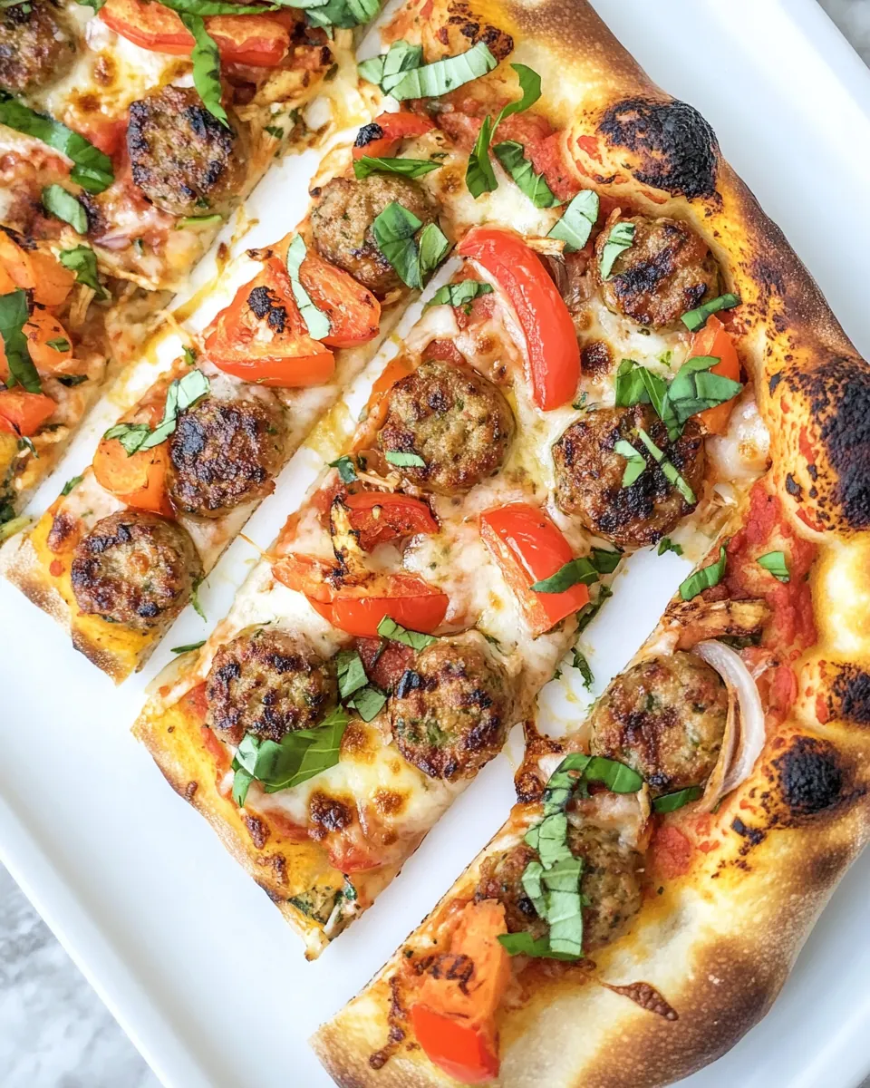 Grilled Chicken Sausage Pizza