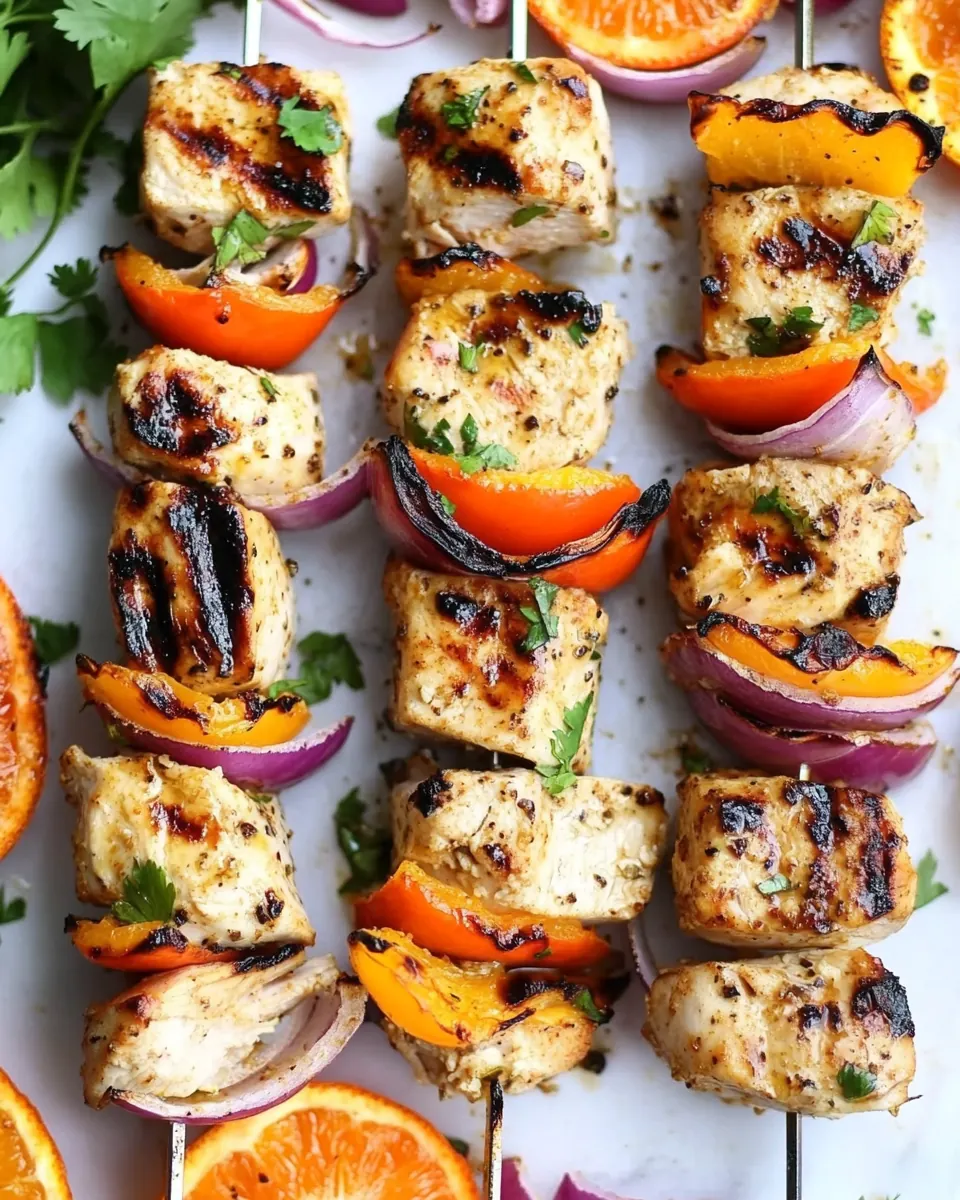 Grilled Chipotle Orange Turkey Kebabs
