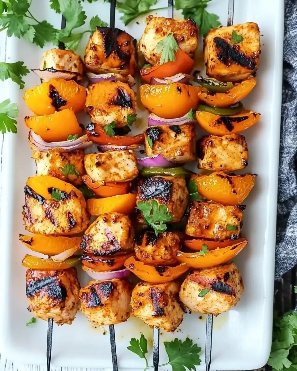 Grilled Chipotle Orange Turkey Kebabs