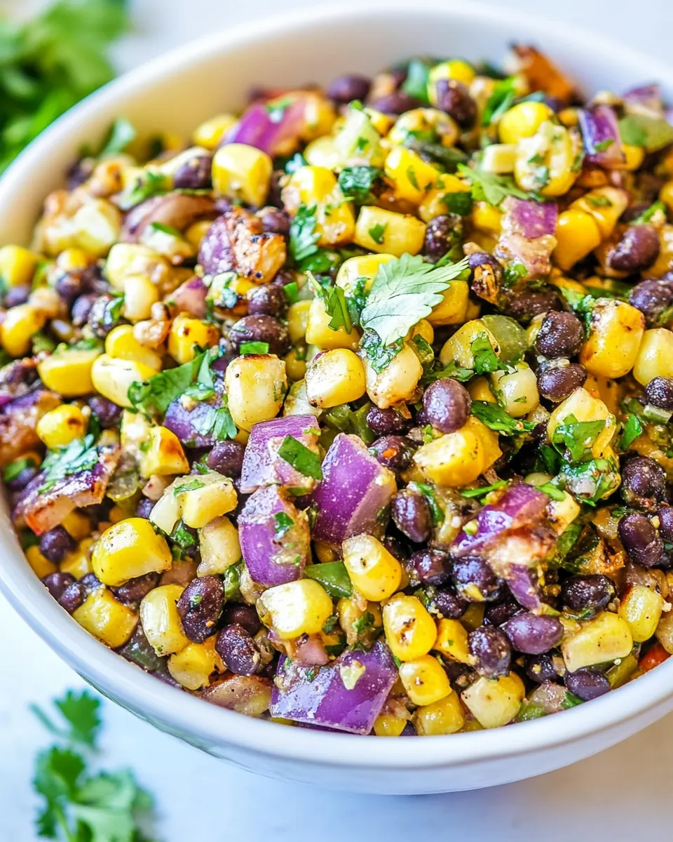 Grilled Corn and Black Bean Salad