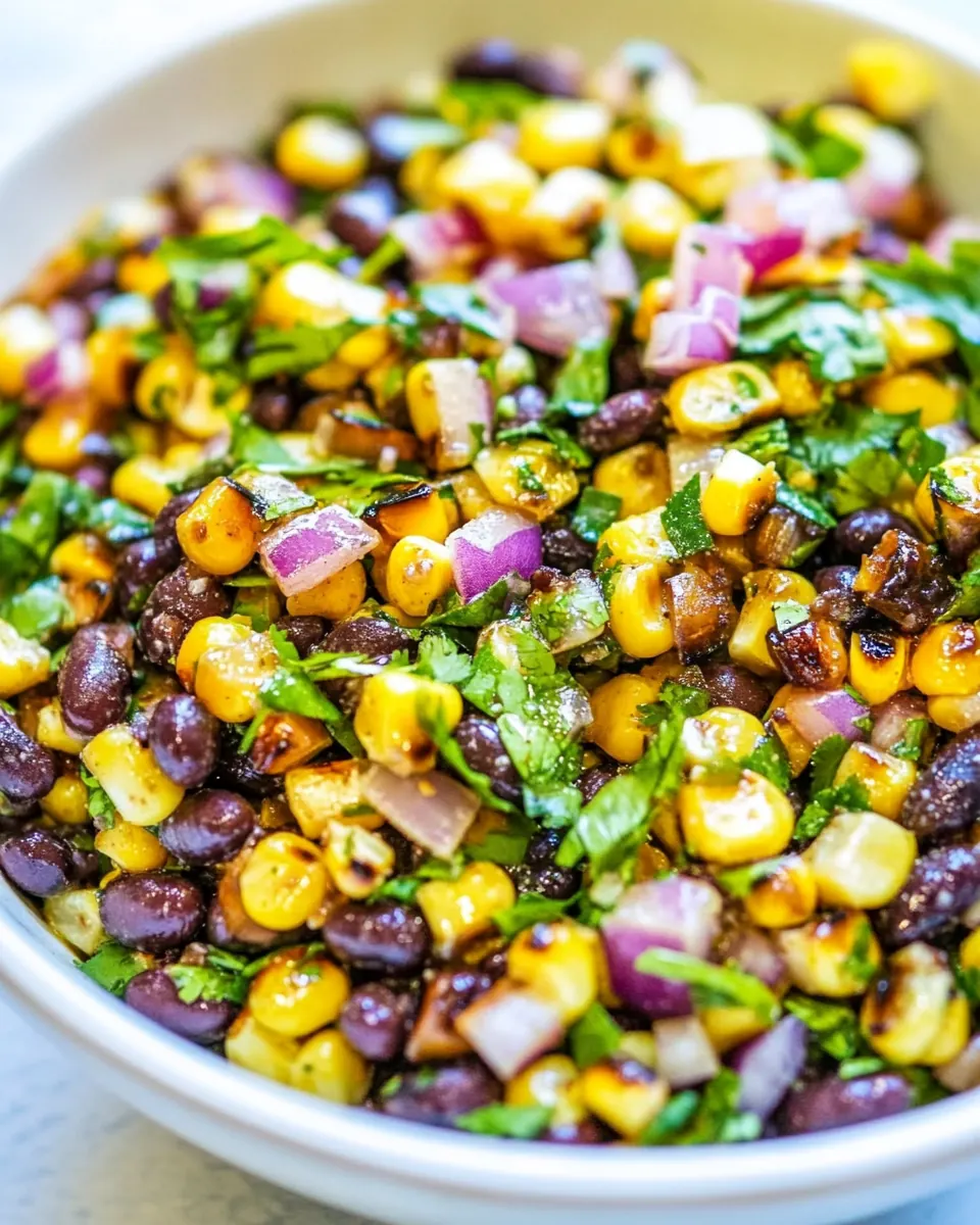 Grilled Corn and Black Bean Salad
