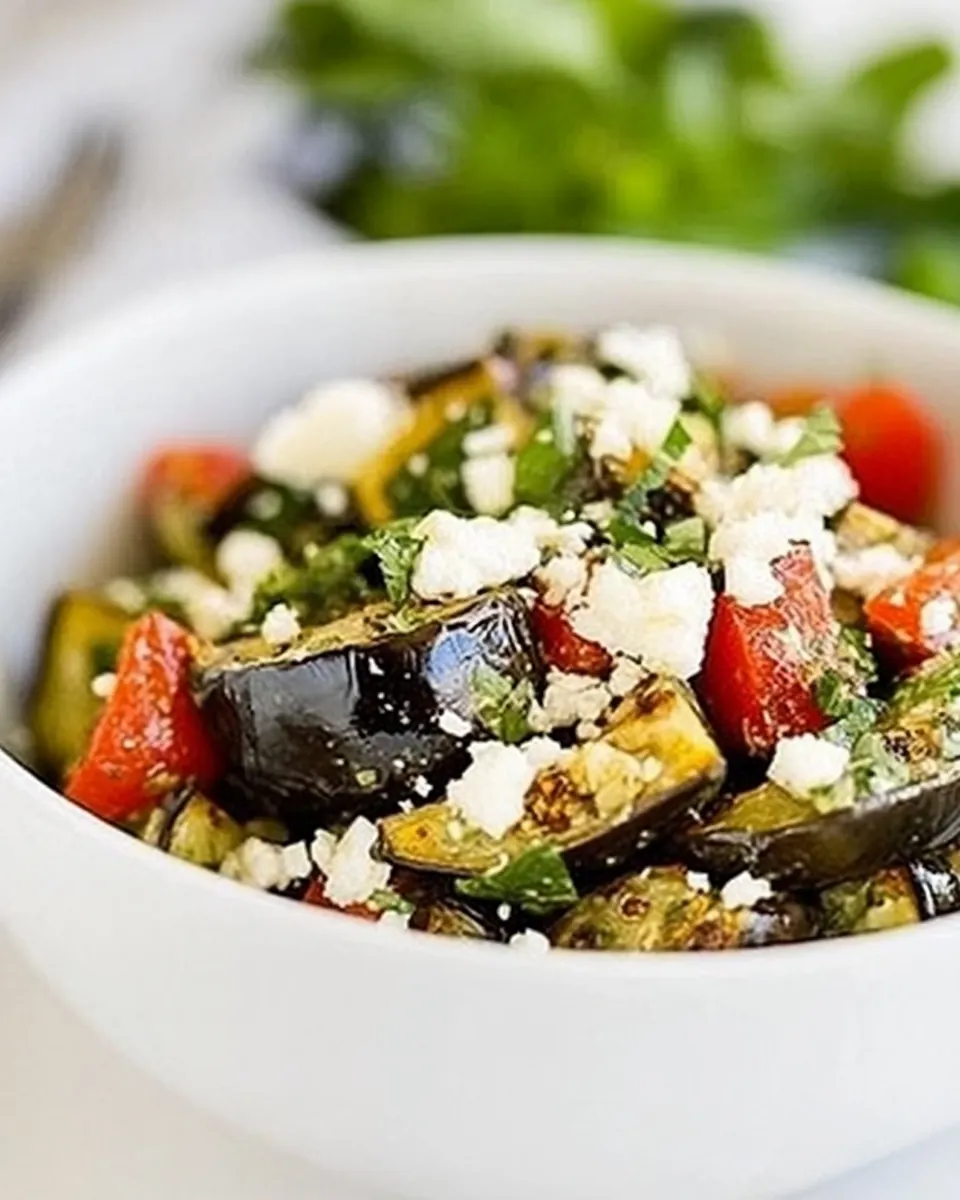 Grilled Eggplant Salad