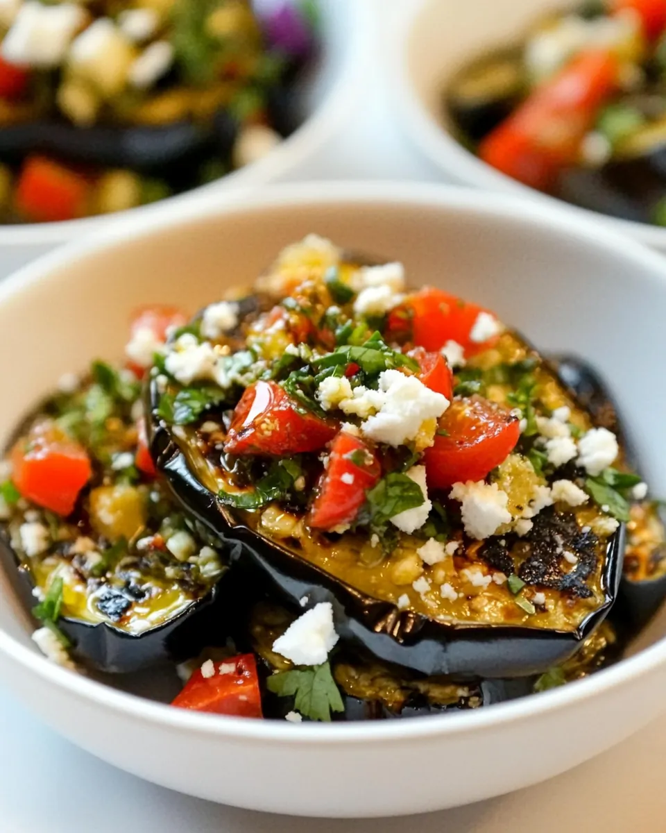 Grilled Eggplant Salad