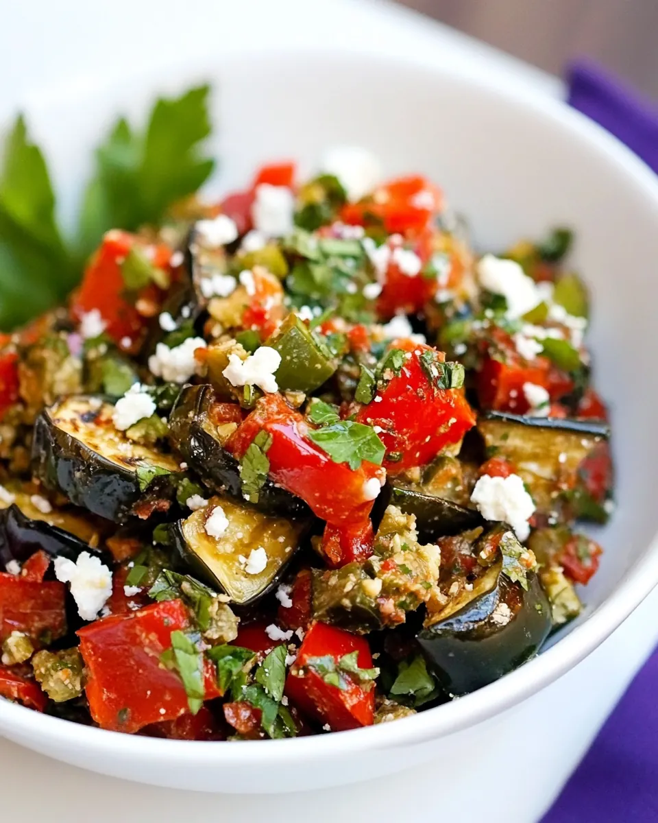 Grilled Eggplant Salad