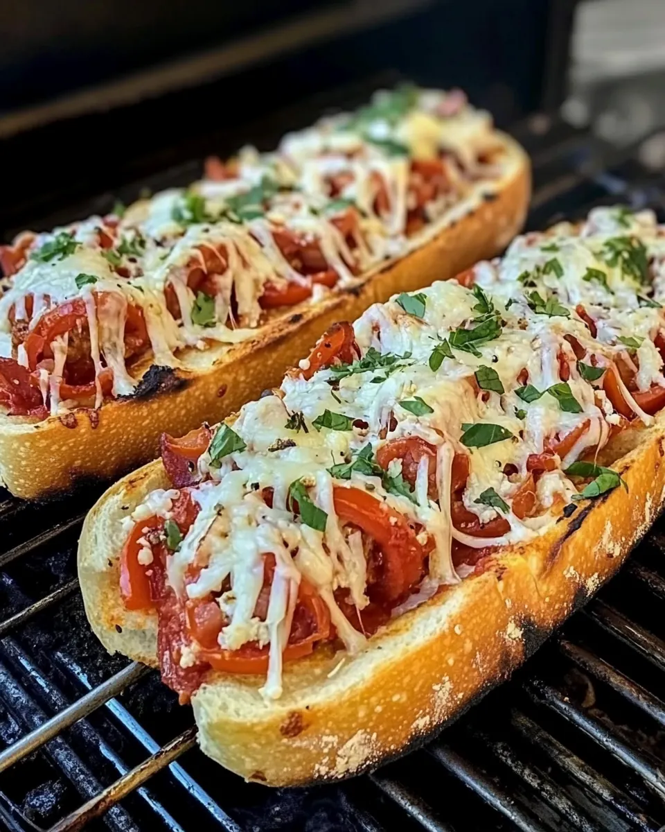 Grilled French Bread Pizza