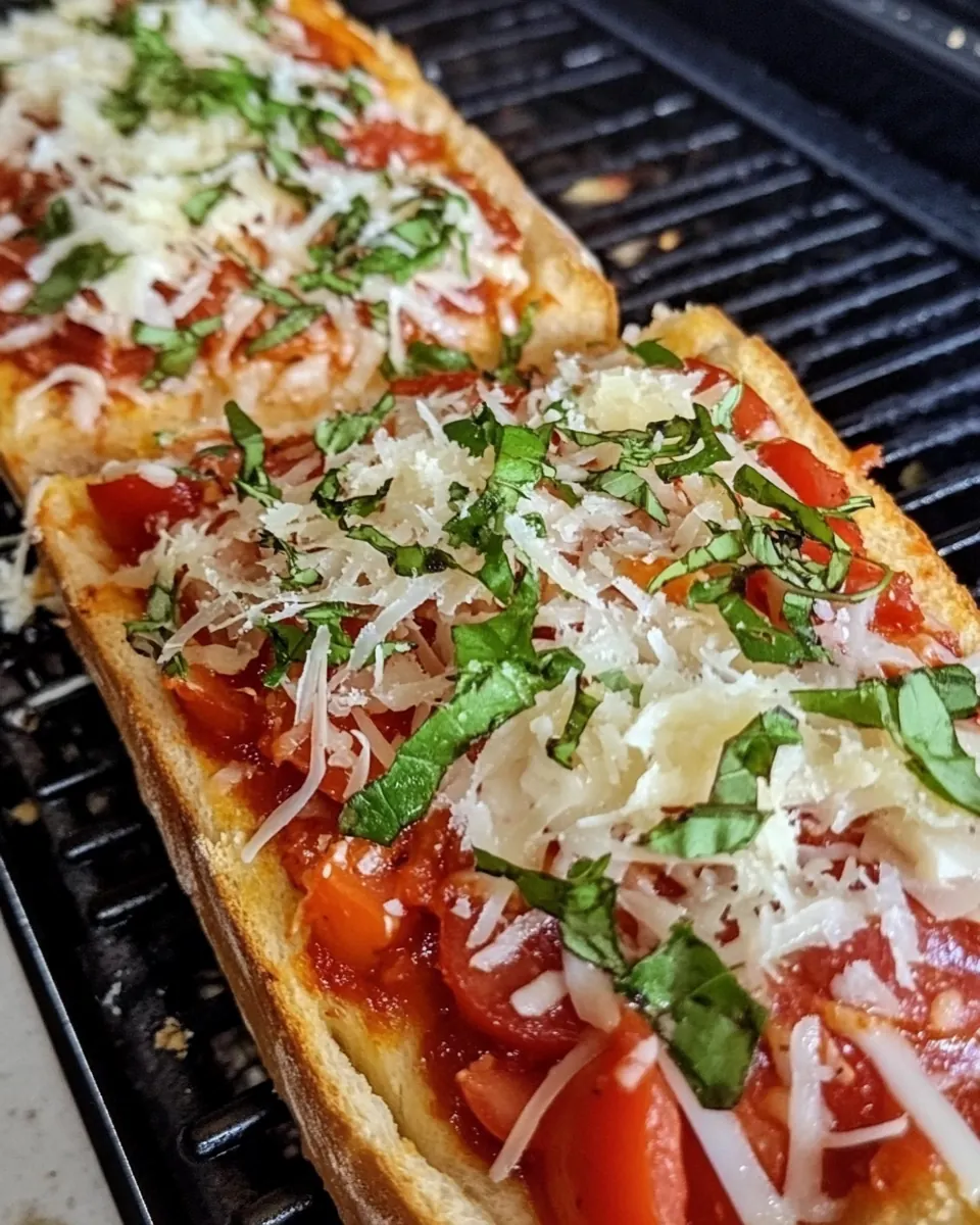 Grilled French Bread Pizza