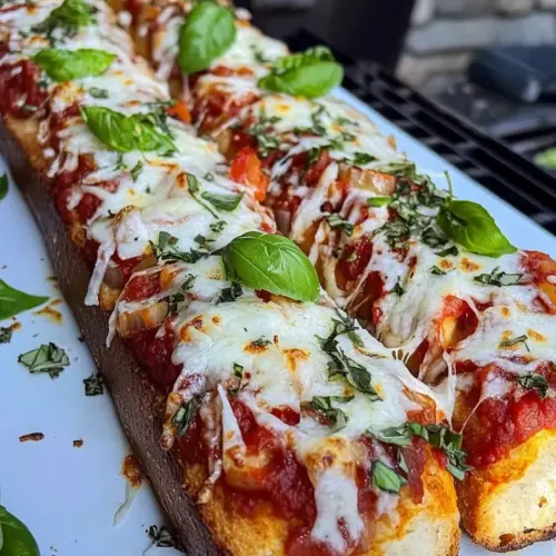 Grilled French Bread Pizza