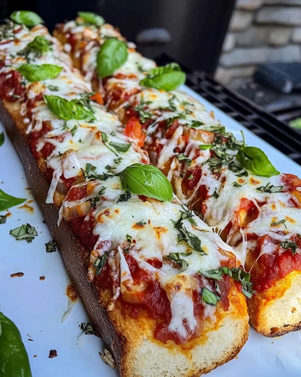 Grilled French Bread Pizza