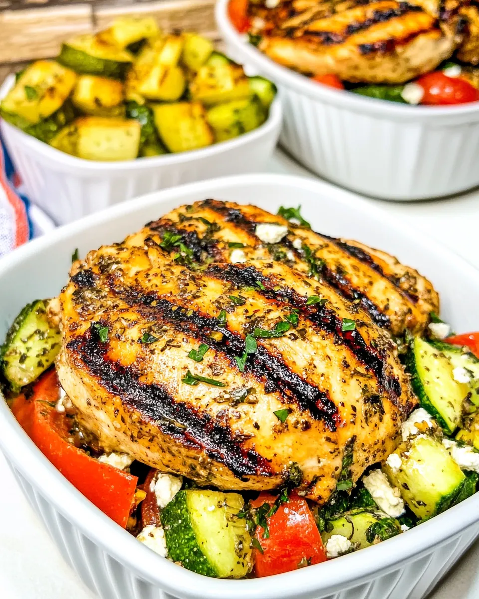 Grilled Greek Ranch Chicken