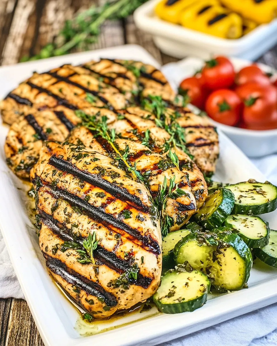 Grilled Greek Ranch Chicken