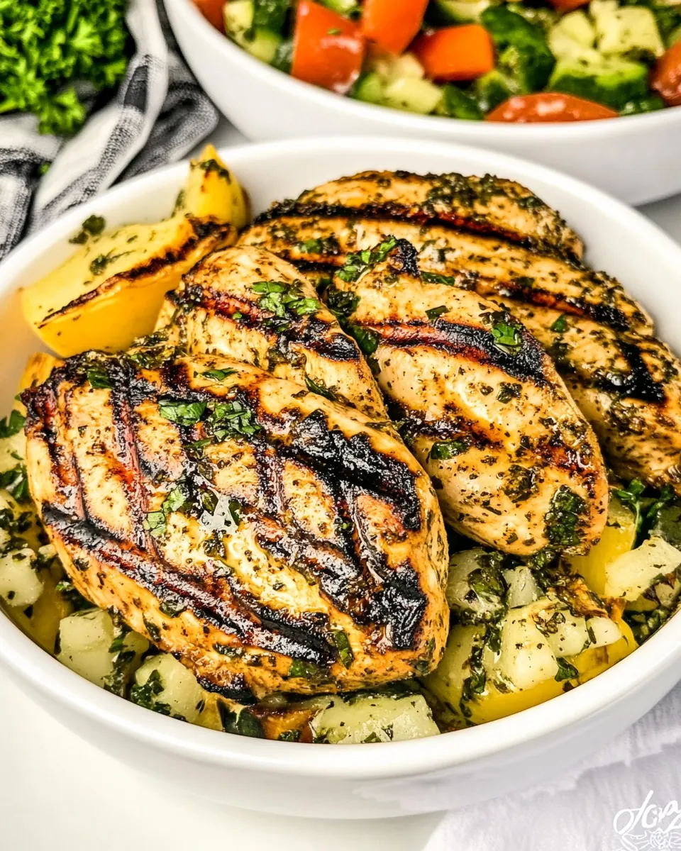 Grilled Greek Ranch Chicken
