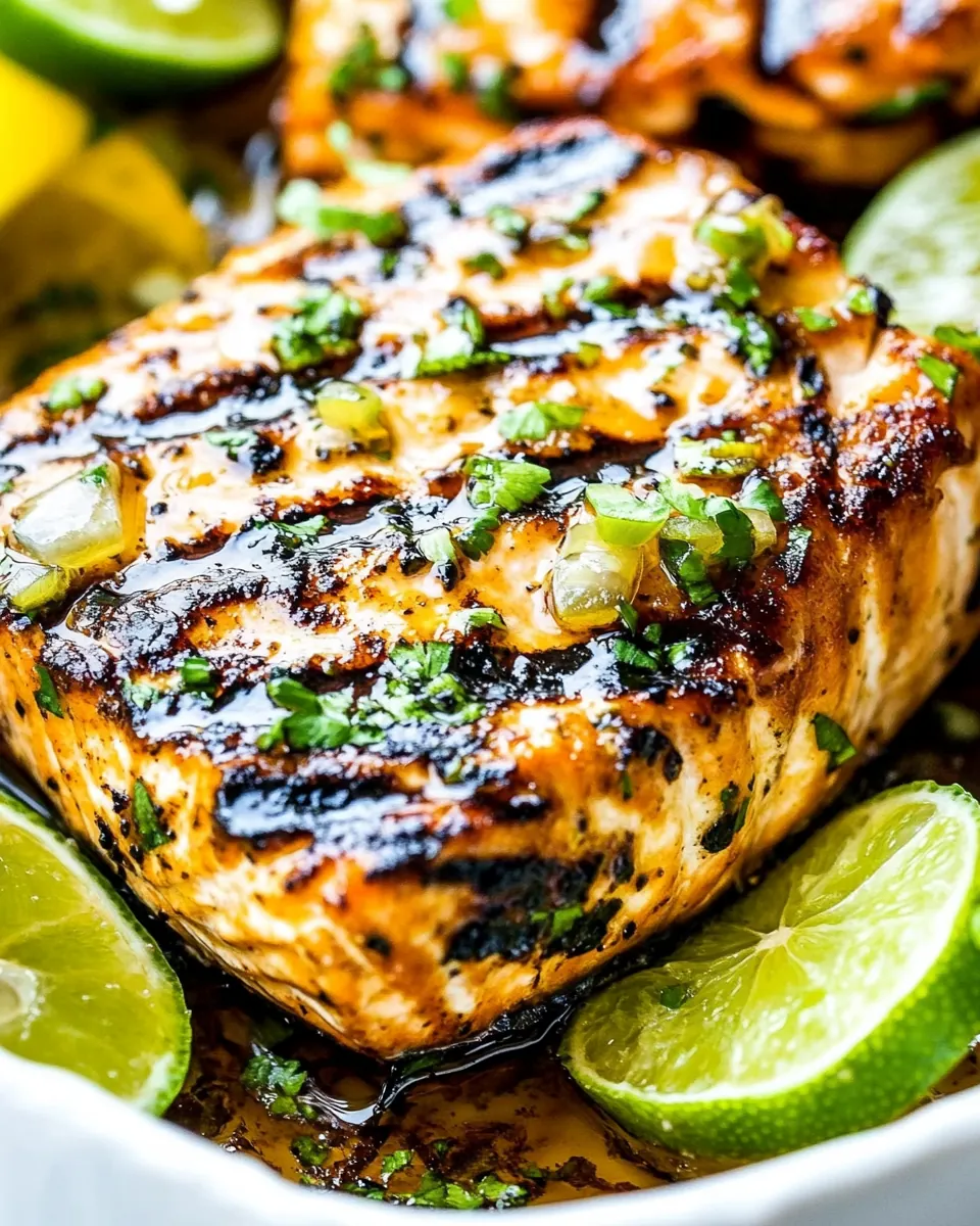 Grilled Honey Lime Salmon