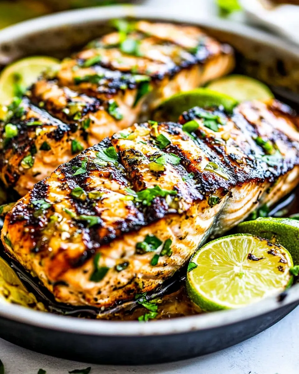 Grilled Honey Lime Salmon