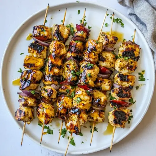 Grilled Honey Mustard Chicken Skewers