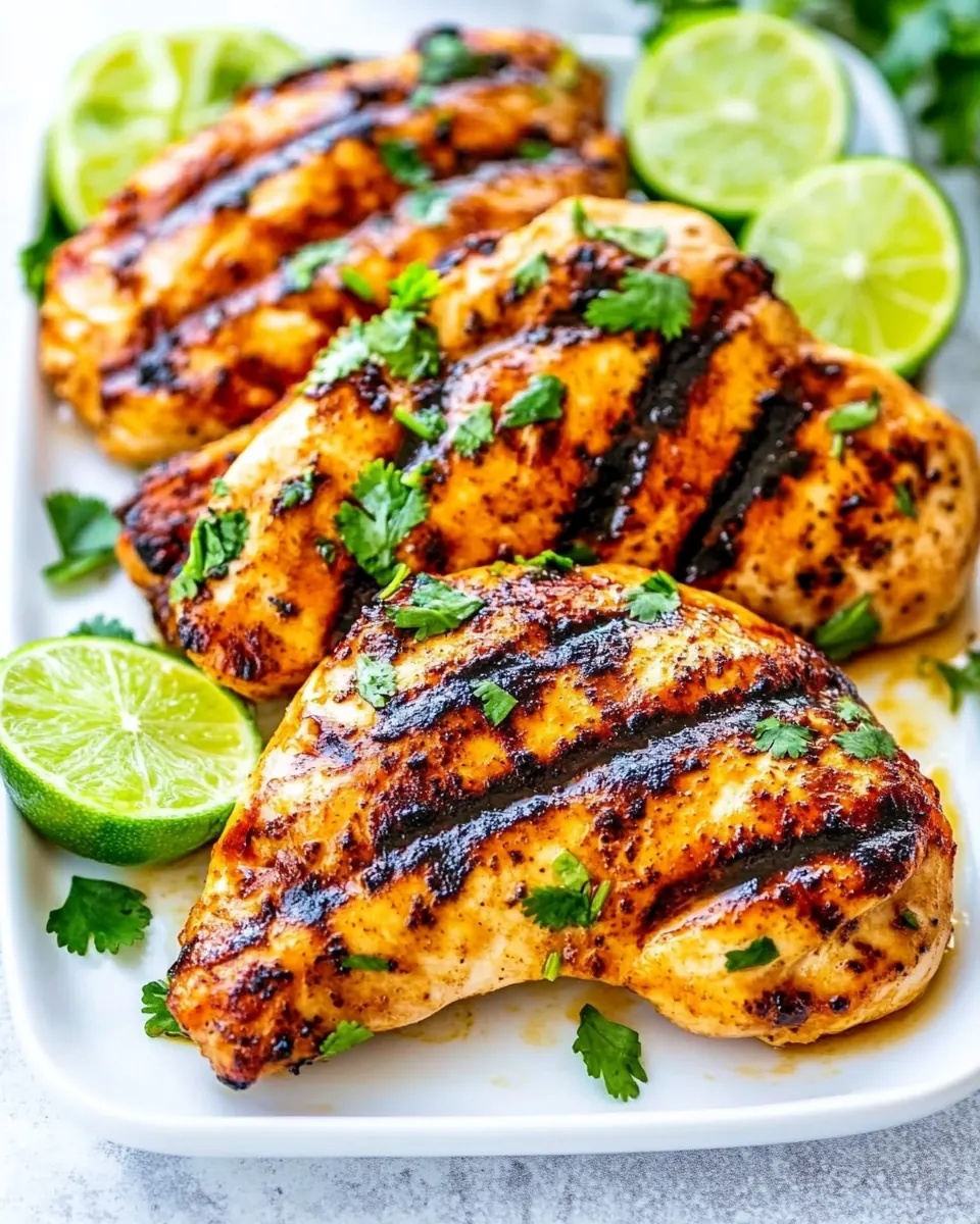 Grilled Lime Cilantro Chicken