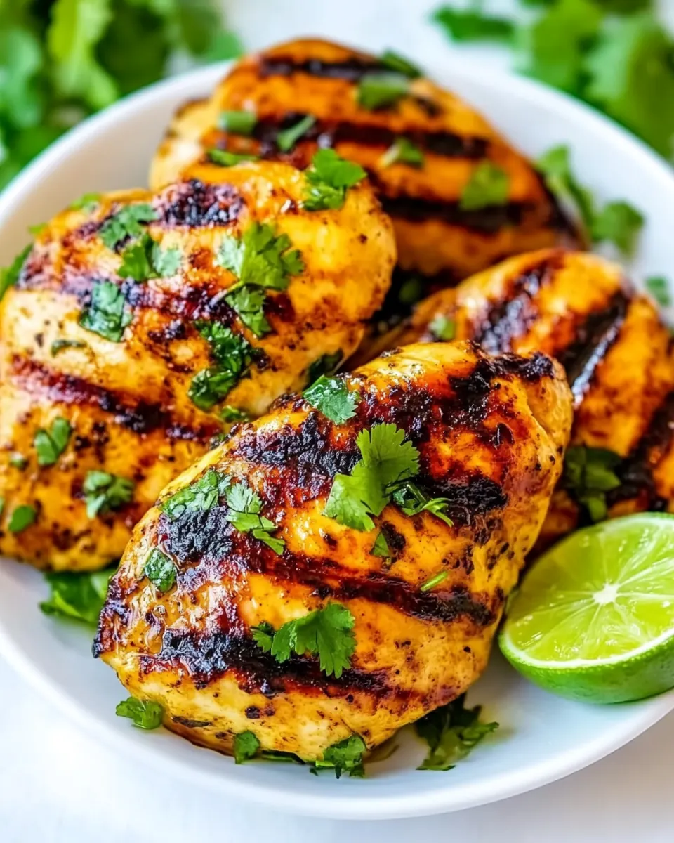 Grilled Lime Cilantro Chicken
