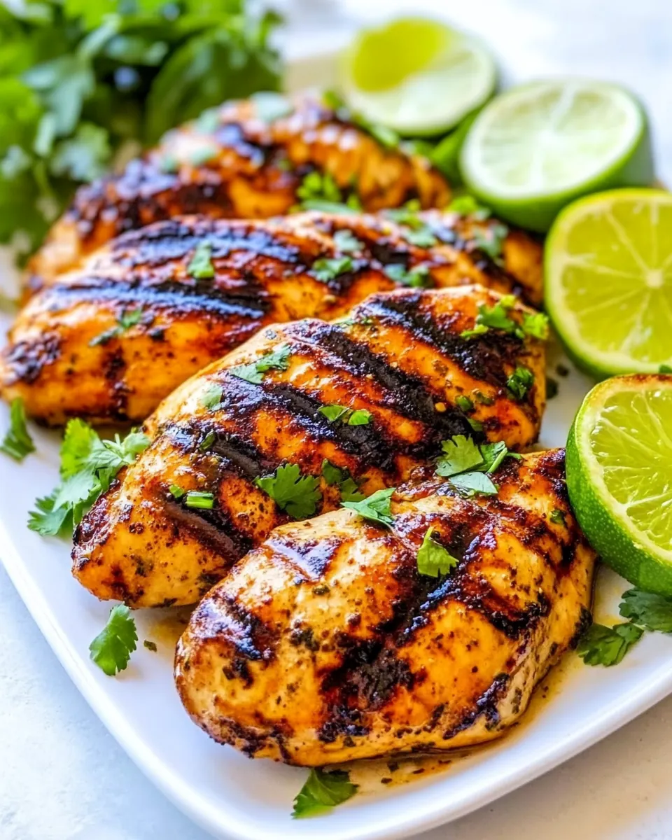 Grilled Lime Cilantro Chicken