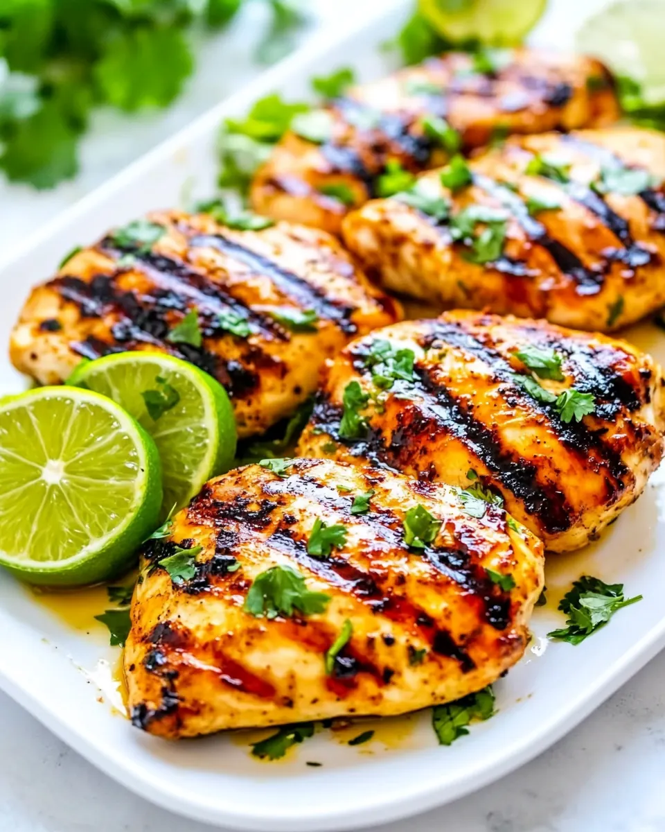 Grilled Lime Cilantro Chicken