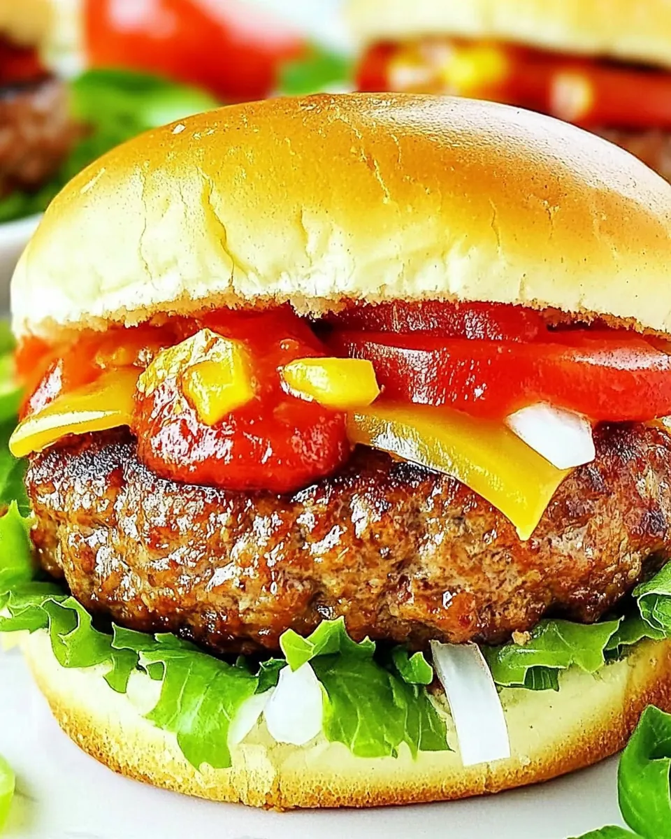 Grilled Meatloaf Burgers
