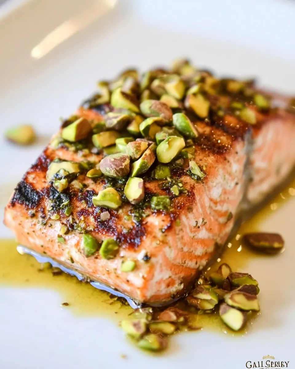 Grilled Pistachio Salmon