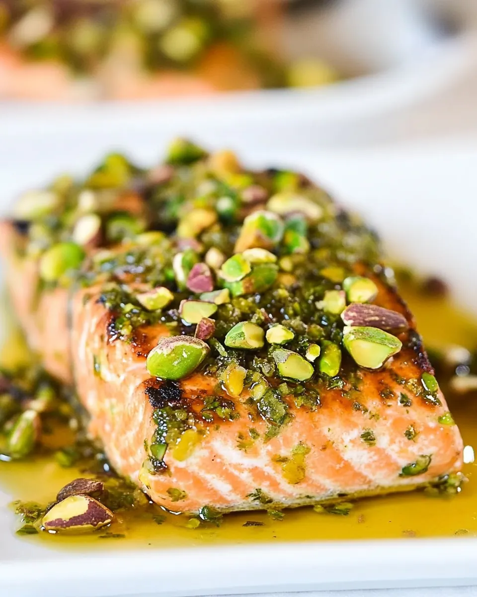 Grilled Pistachio Salmon