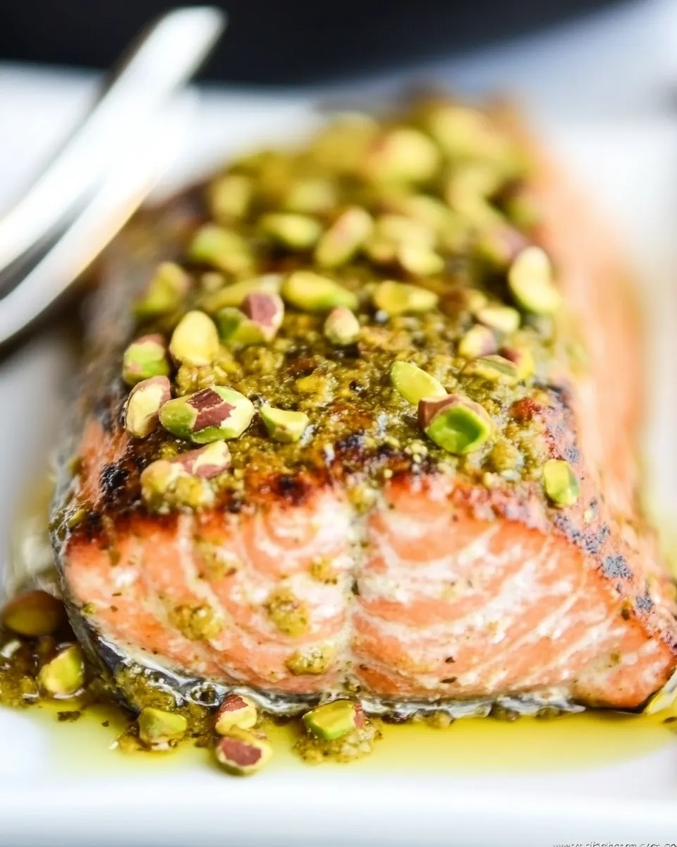 Grilled Pistachio Salmon