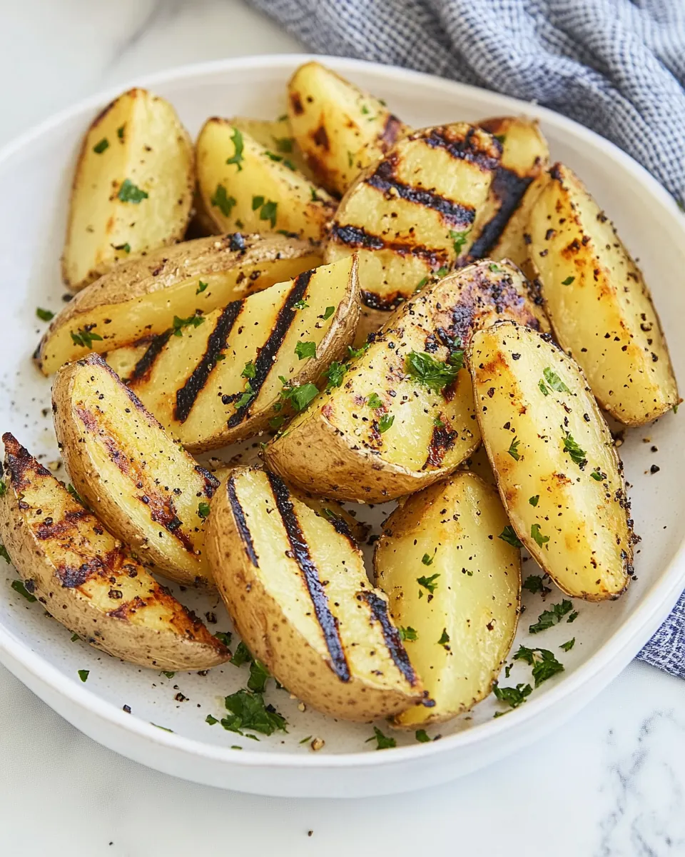 Grilled Potato Wedges