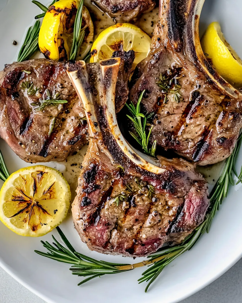 Grilled Rosemary Lamb Chops