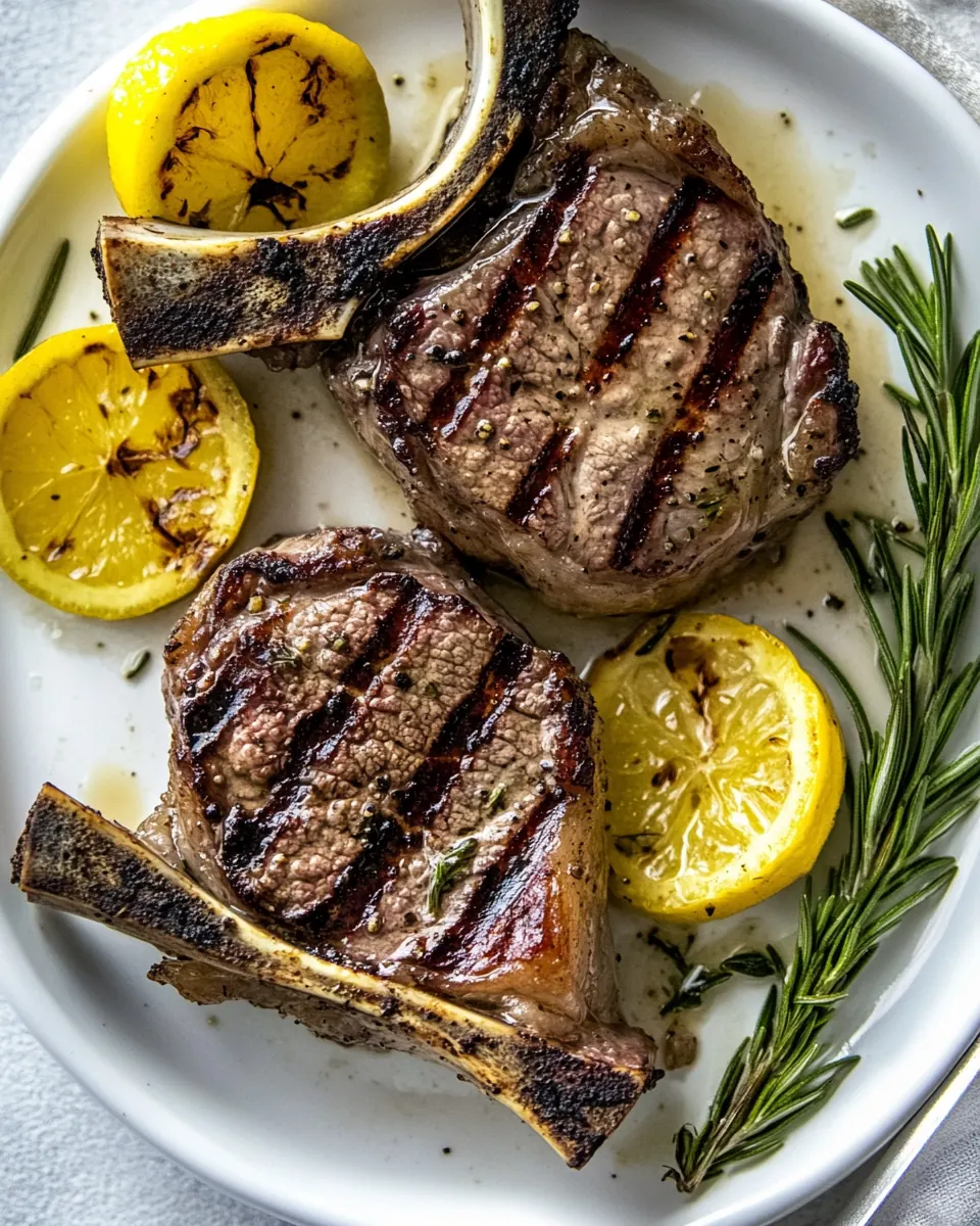 Grilled Rosemary Lamb Chops